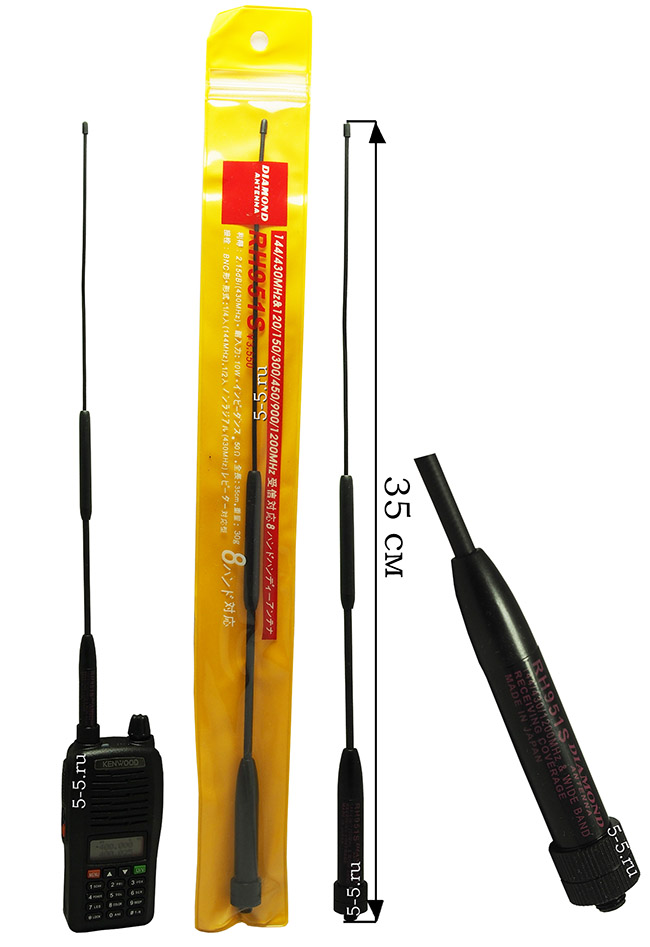 ������� ������ ������ ���������������� 2.15 �� 144/430/1200 (120/150/300/450/900/1200) ��� Diamond RH951S (350 ��.) ������ SMA-���� (Kenwood TH-K4AT,TH-X5,TK-F8 Dual)