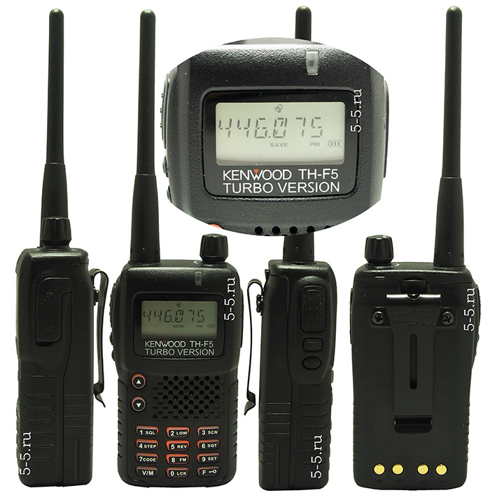 ����������� ����� Kenwood TH-F5 Turbo, 8 ��, FM ������������, 400-470 ���, ������ 2015 �., Li-Ion ����������� 2500 ���