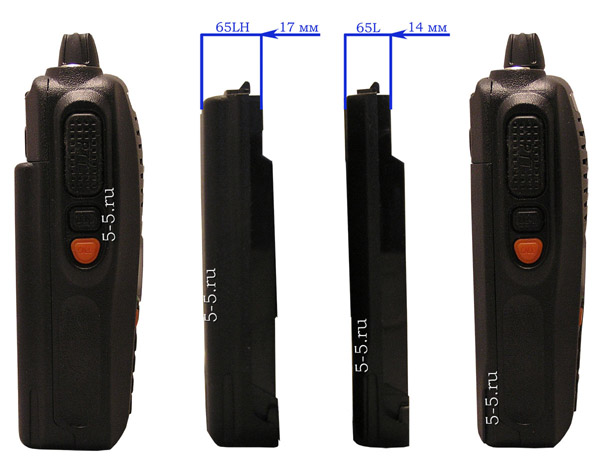 Сравнение аккумулятора Kenwood TH X5 2000 Мач и 2400 Мач