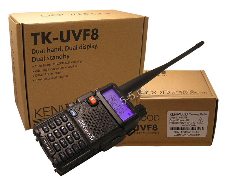 Упаковка рациии Kenwood TK-UVF8